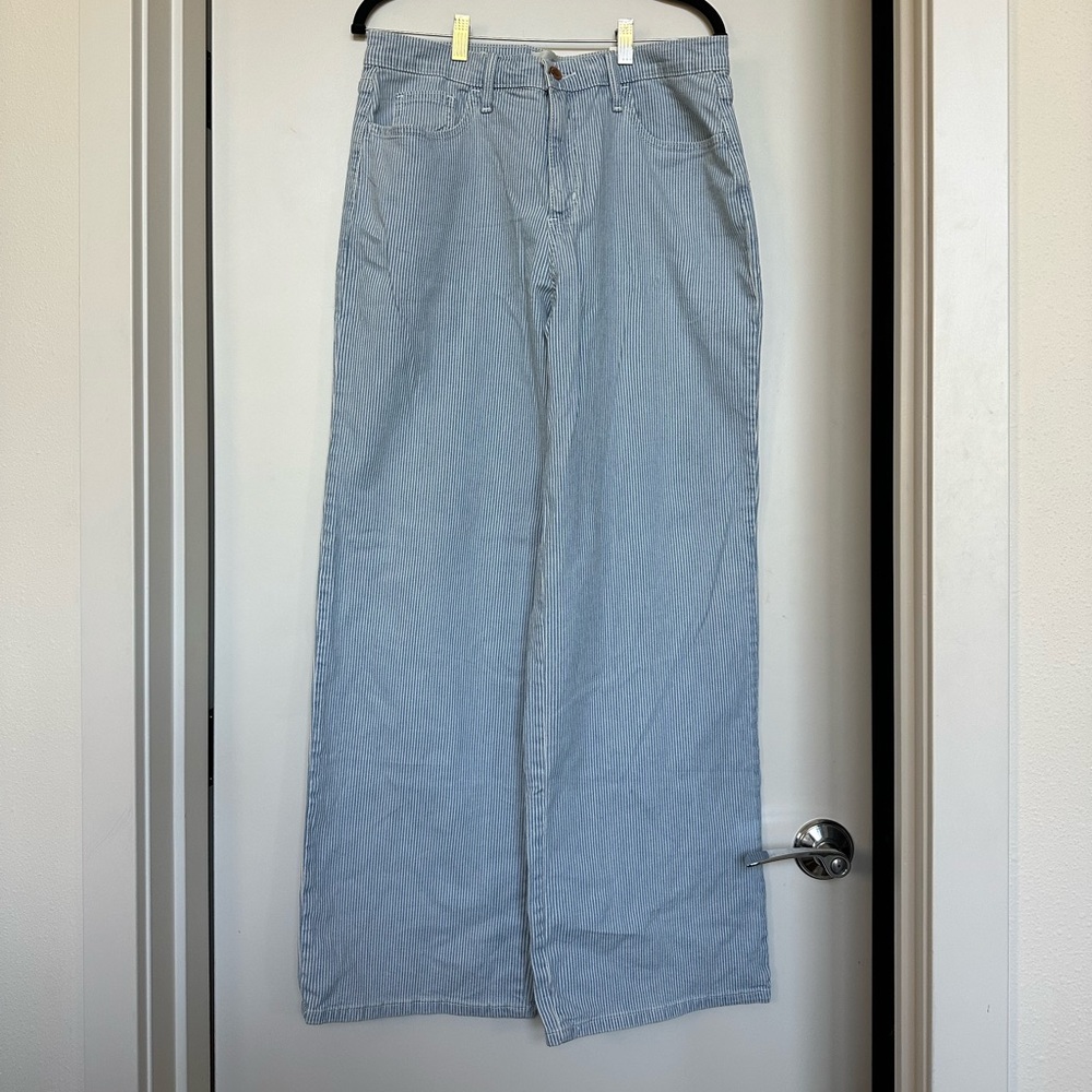 Universal Thread High-Rise Wide-Leg Striped Jean